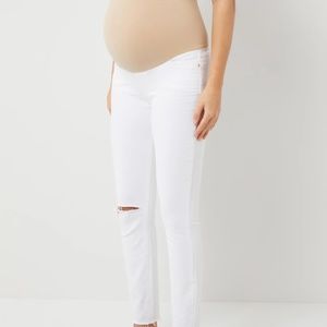 Paige maternity pregnancy white stretchy pants